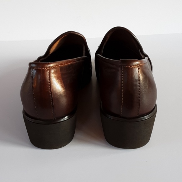 Sesto Meucci brown wedge loafers - Picture 2 of 8